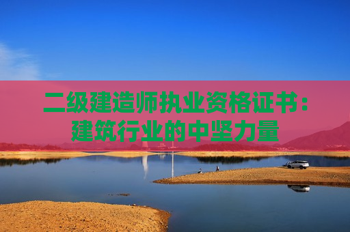 二级建造师执业资格证书：建筑行业的中坚力量